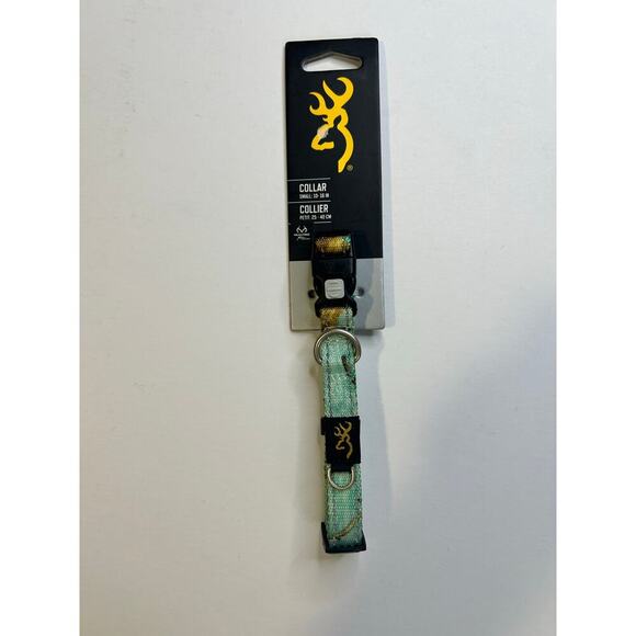 Browning NWT classic webbing collar realtree seaglass teal small 10"-16" - Picture 1 of 7